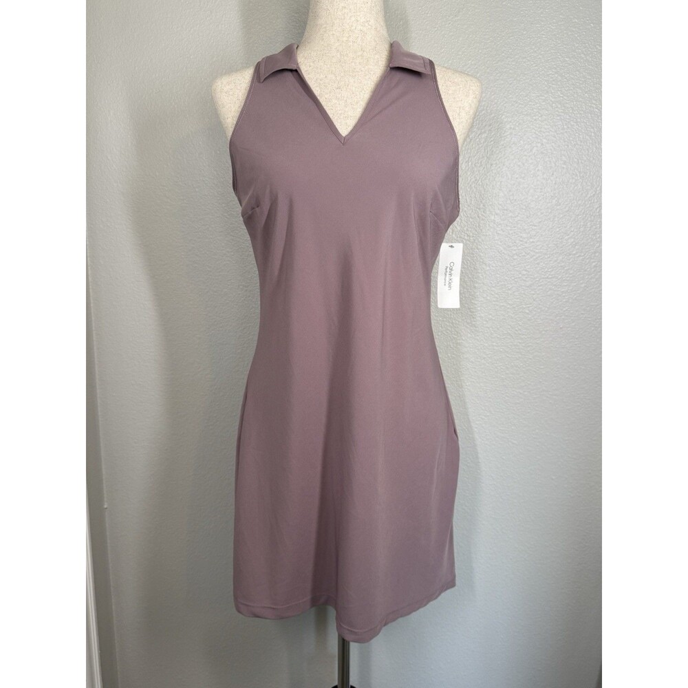 NWT Calvin Klein Performance Sleeveless Activewear Dress Size M Athleisure Mauve